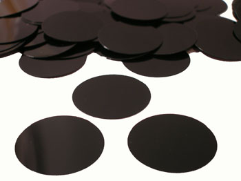 Round Confetti, Black 3/4